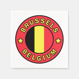 Brüssel Belgien Serviette