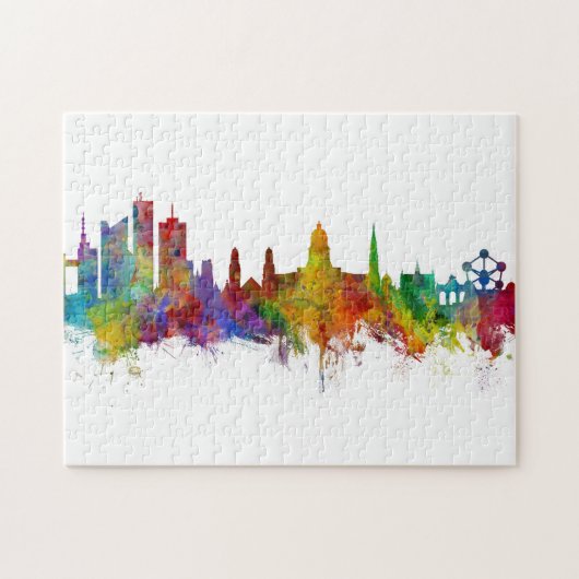 Brüssel Belgien Skyline Puzzle (Horizontal)