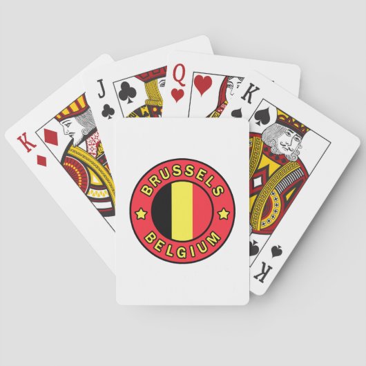 Brüssel Belgien Spielkarten (Rückseite)