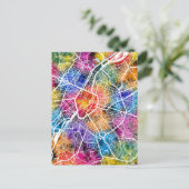 Brüssel - Belgien - Stadtkarte Postkarte (Stehend Vorderseite)