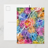 Brüssel - Belgien - Stadtkarte Postkarte (Vorne/Hinten)