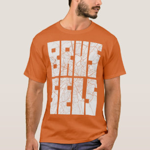 Brüssel Belgien Stadtplan Typografie Light T-Shirt