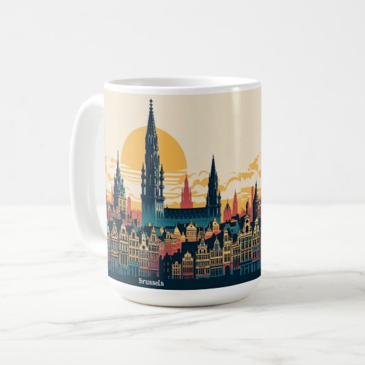 Brüssel, Belgien Stylist Kaffeetasse (Vorderseite Links)