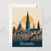 Brüssel, Belgien Stylist Postkarte (Vorne/Hinten)