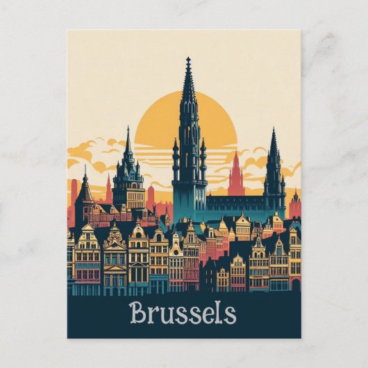 Brüssel, Belgien Stylist Postkarte (Vorderseite)