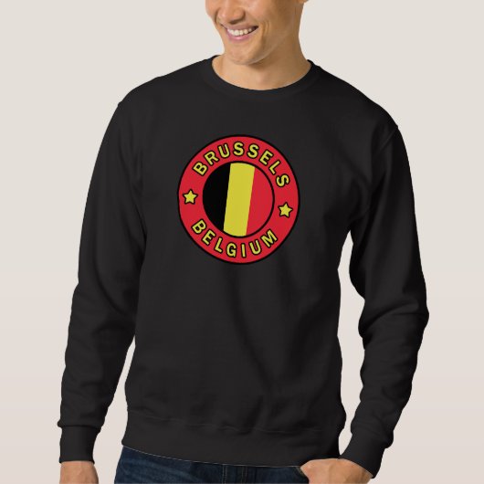 Brüssel Belgien Sweatshirt (Vorderseite)
