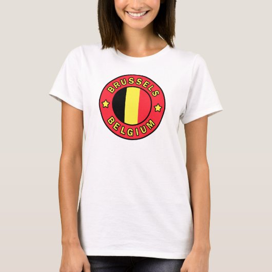 Brüssel Belgien T-Shirt (Vorderseite)