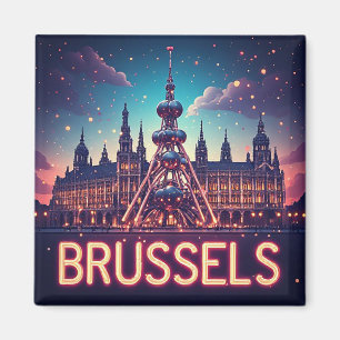 🧲 Brüssel Belgien Urlaubsandenken aus Europa Magnet