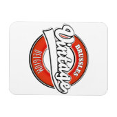 Brüssel - Belgien - Vintages Logo Magnet (Horizontal)