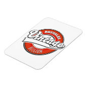 Brüssel - Belgien - Vintages Logo Magnet (Linke Seite)