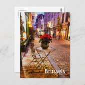 Brüssel Belgien Weihnachts-Foto Postkarte (Vorne/Hinten)
