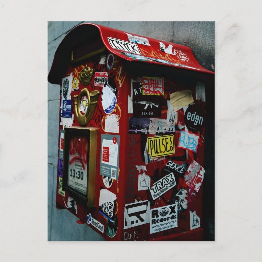 Brüssel: Briefkasten oder Postfach? Postkarte (Vorderseite)