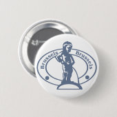 Brüssel-Briefmarke Button (Vorne & Hinten)