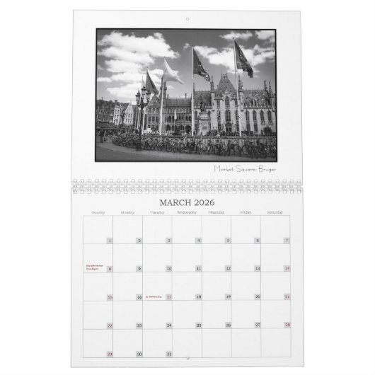 Brüssel, Brügge und Amsterdam - Kalender 2022 (Mär 2026)