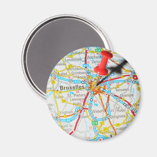 Brüssel, Brüssel, Belgien Magnet (Vorderseite/Rückseite)