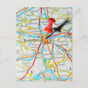 Brüssel, Brüssel, Belgien Postkarte