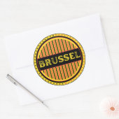 Brussel City Pride Emblem – Belgian Identity Runder Aufkleber (Umschlag)