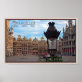 Brüssel - Der Grand Place Poster (Vorne)
