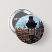 Brüssel - der großartige Platz Button (Vorne & Hinten)