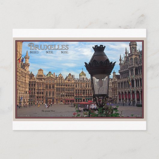 Brüssel - Der Große Platz Postkarte (Vorderseite)