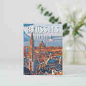 Brüssel, die Hauptstadt Belgiens und Europas Postkarte (Stehend Vorderseite)