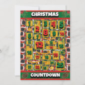 Brüssel Dog Countdown Weihnachtskalender Feiertagskarte (Vorderseite)