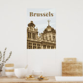 Brüssel Grand Place Belgien Poster (Küche)