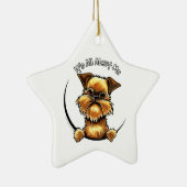 Brüssel Griffon alles über mich Keramikornament (Rechts)