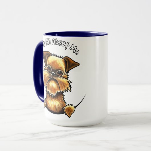 Brüssel Griffon alles über mich Tasse (Vorderseite Links)