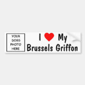 Brüssel Griffon Autoaufkleber (Vorne)