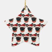 Brüssel Griffon Dog Breed Christmas Keramik Ornament (Vorne)