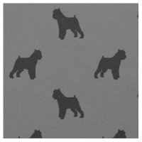 Brüssel Griffon Dog Breed Silhouetten Gemustert