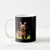 Brüssel Griffon Dog Easter Egg Hunt Bunny Ear Hap Kaffeetasse (Links)