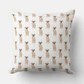 Brüssel Griffon Dog Pattern Kissen (Vorderseite)