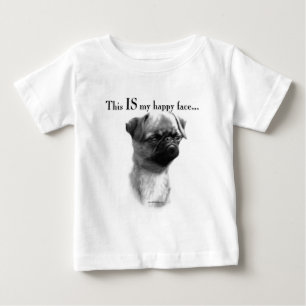 Brüssel Griffon Happy Face Baby T-shirt