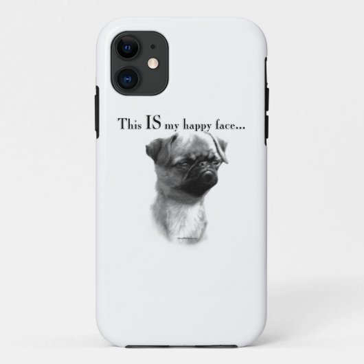 Brüssel Griffon Happy Face Case-Mate iPhone Hülle (Rückseite)
