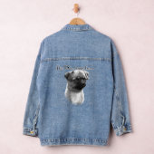 Brüssel Griffon Happy Face Denim Jacket Jeansjacke (Hangar)