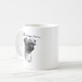 Brüssel Griffon Happy Face Kaffeetasse (Vorderseite Links)