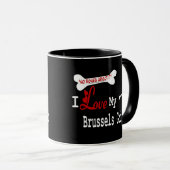 Brüssel Griffon (I Liebe) Tasse (VorderseiteRechts)