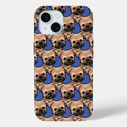 Brüssel Griffon KiniArt Case-Mate iPhone Hülle (Rückseite)