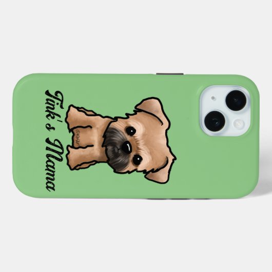 Brüssel Griffon KiniArt Case-Mate iPhone Hülle (Rückseite (Horizontal))