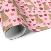 Brüssel Griffon Liebe Valentines Gift Wrap Geschenkpapier (Rolleneckpunkt)
