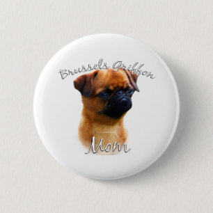 Brüssel Griffon Mama 2 Button