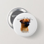 Brüssel Griffon Mama 2 Button (Vorne & Hinten)