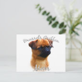 Brüssel Griffon Mama 2 Postkarte (Stehend Vorderseite)