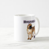 Brüssel Griffon Mama; Mama Brüssel Griffon Kaffeetasse (VorderseiteRechts)