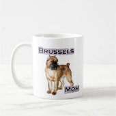 Brüssel Griffon Mama; Mama Brüssel Griffon Kaffeetasse (Links)