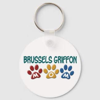 BRÜSSEL GRIFFON MAMA Paw Print 1 Schlüsselanhänger