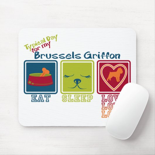 Brüssel Griffon Mousepad (Mit Mouse)
