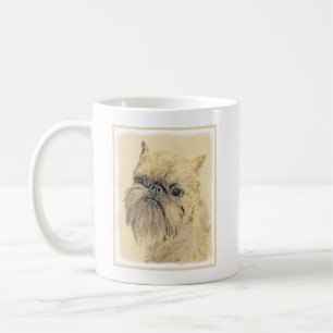 Brüssel Griffon Painting - Niedliche Hundekunst Kaffeetasse
